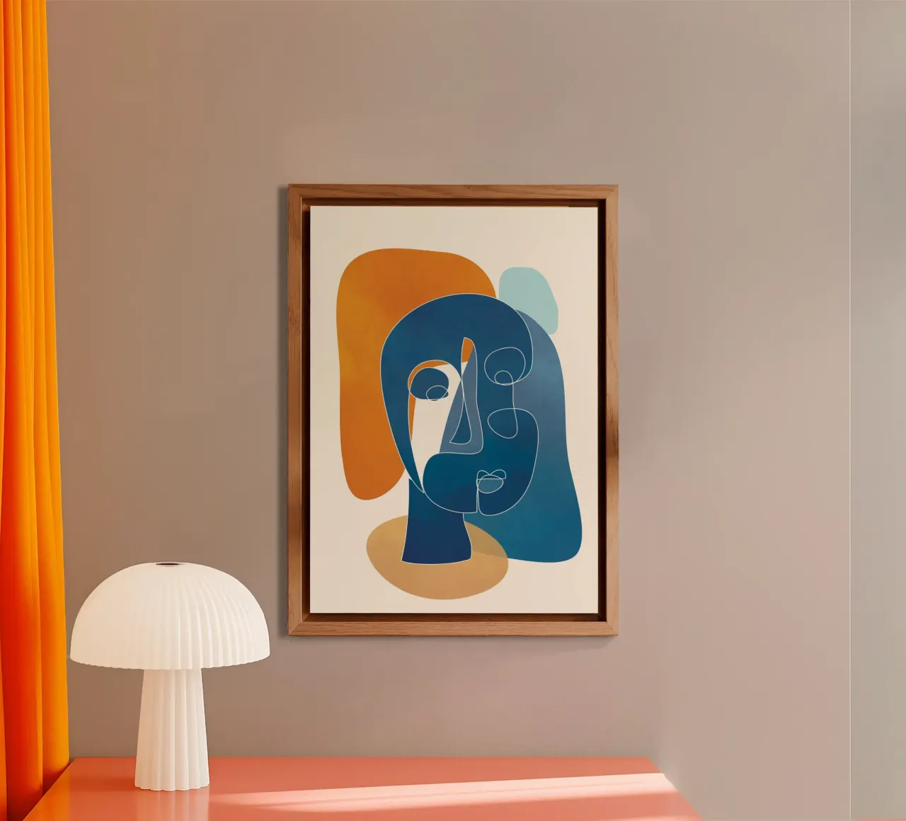 Abstract Mask Design 3 alluminio dibond da cityart