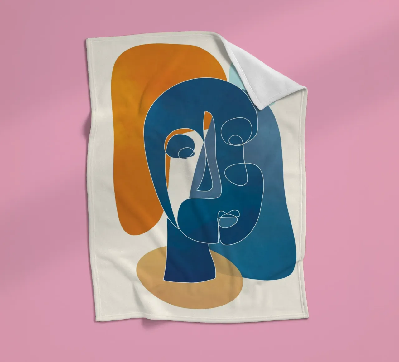 Abstract Mask Design 3 coperta in pile da cityart
