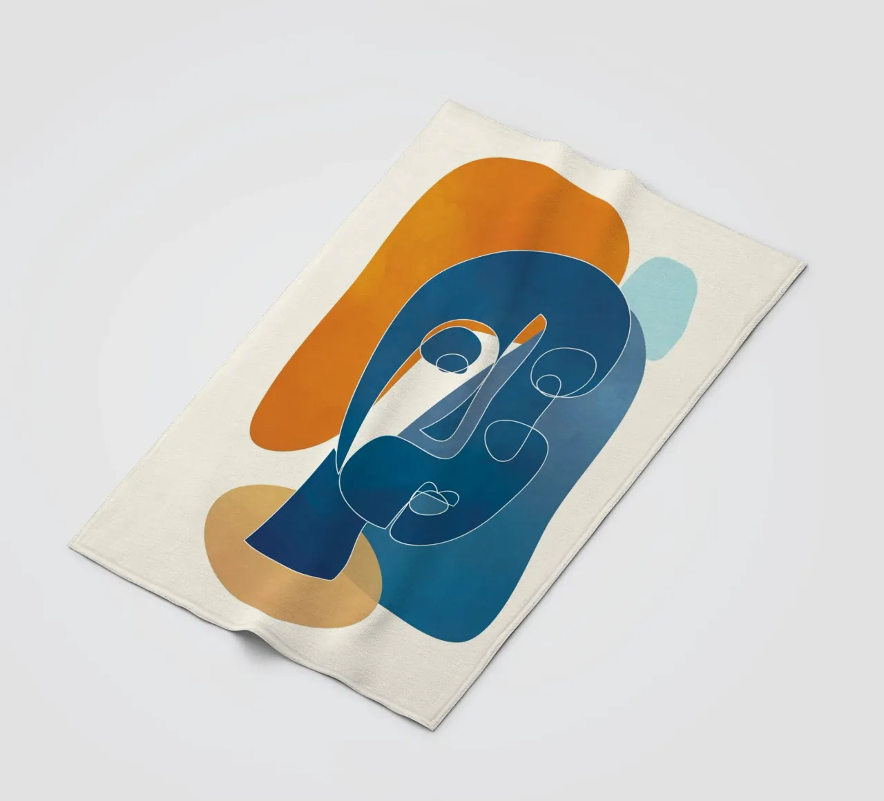 Abstract Mask Design 3 coperta in pile da cityart