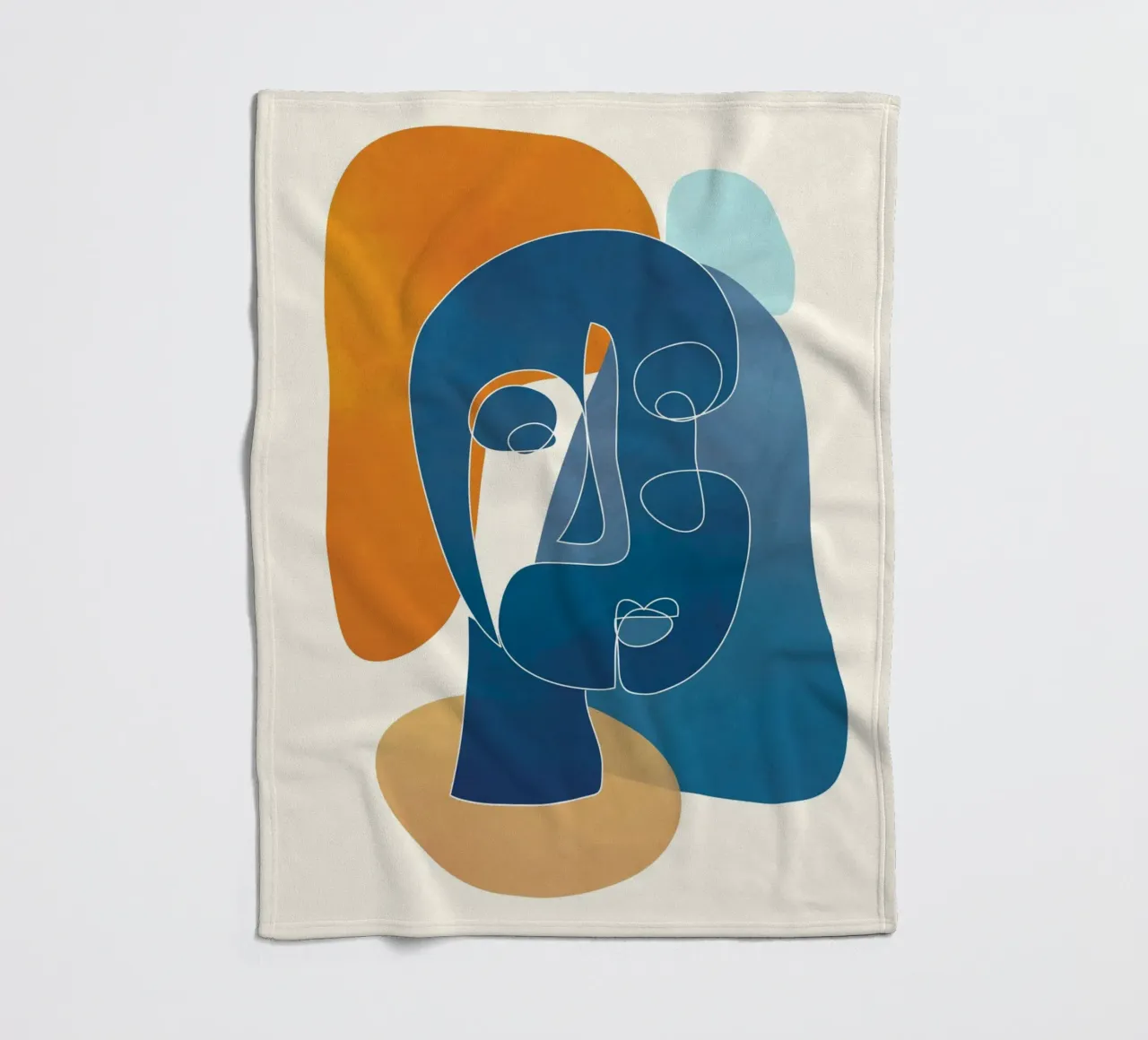 Abstract Mask Design 3 coperta in pile da cityart