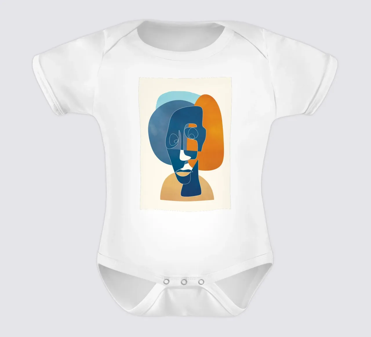 Abstract Mask Design 4 body neonato maniche corte da cityart