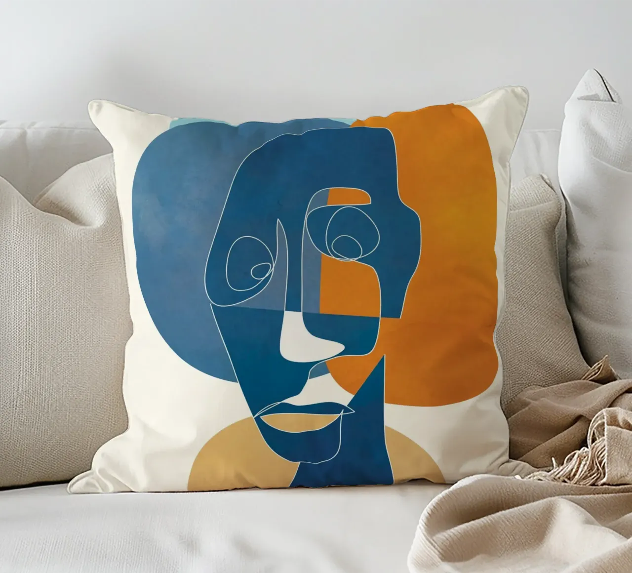 Abstract Mask Design 4 cuscino da cityart