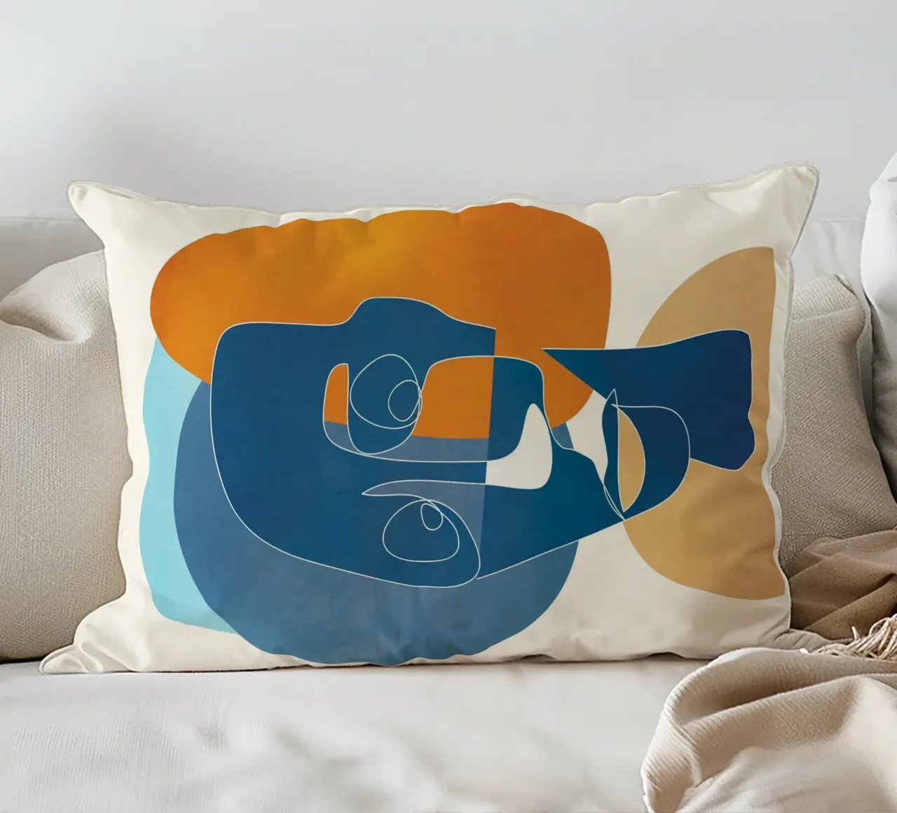 Abstract Mask Design 4 cuscino da cityart