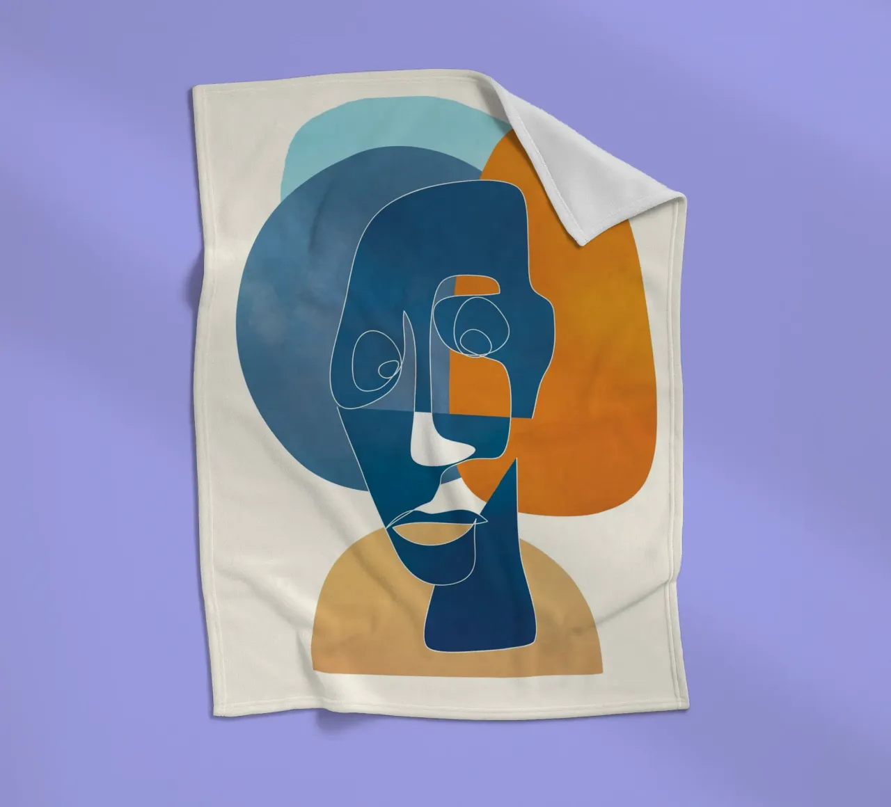 Abstract Mask Design 4 coperta in pile da cityart