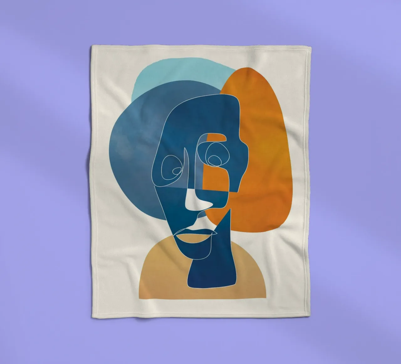 Abstract Mask Design 4 coperta in pile da cityart