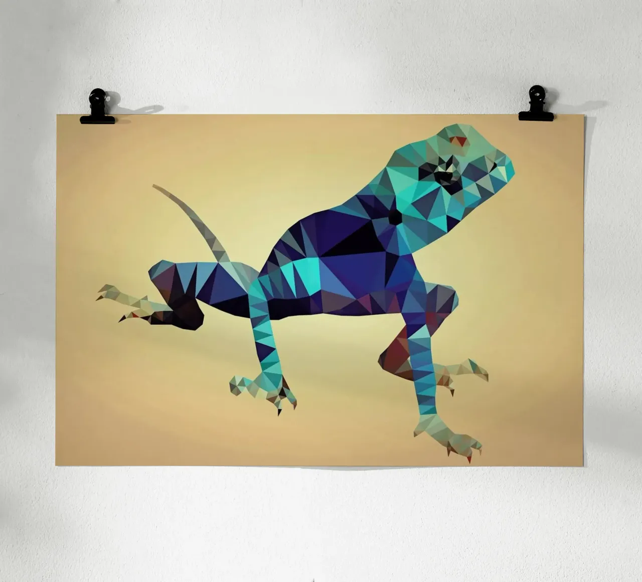 Pseudotrapelus sinaitus poster con telaio in alluminio da Matěj Kašpar Jirásek