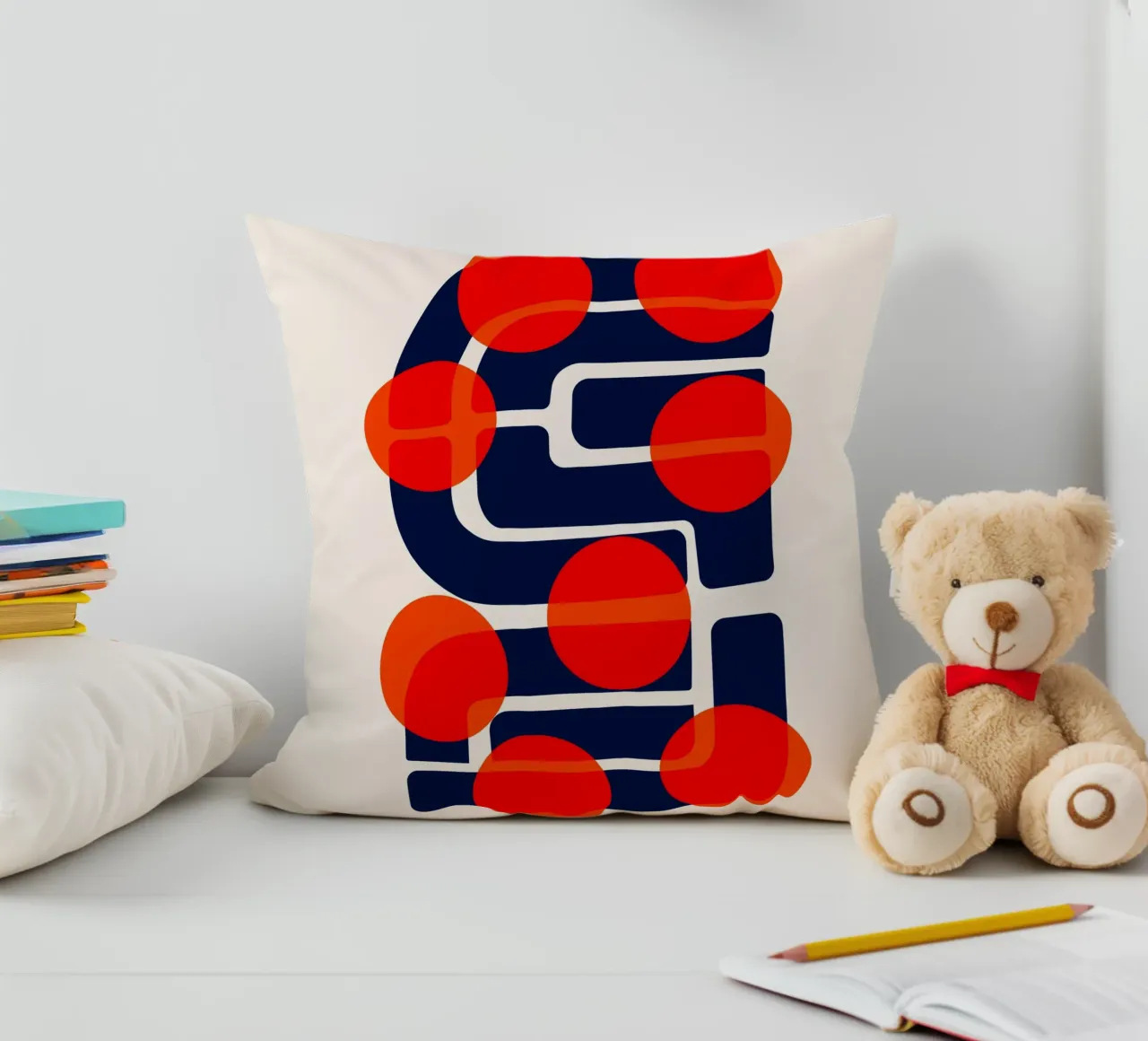 Molti Soli Astratto cuscino da Fox & Velvet