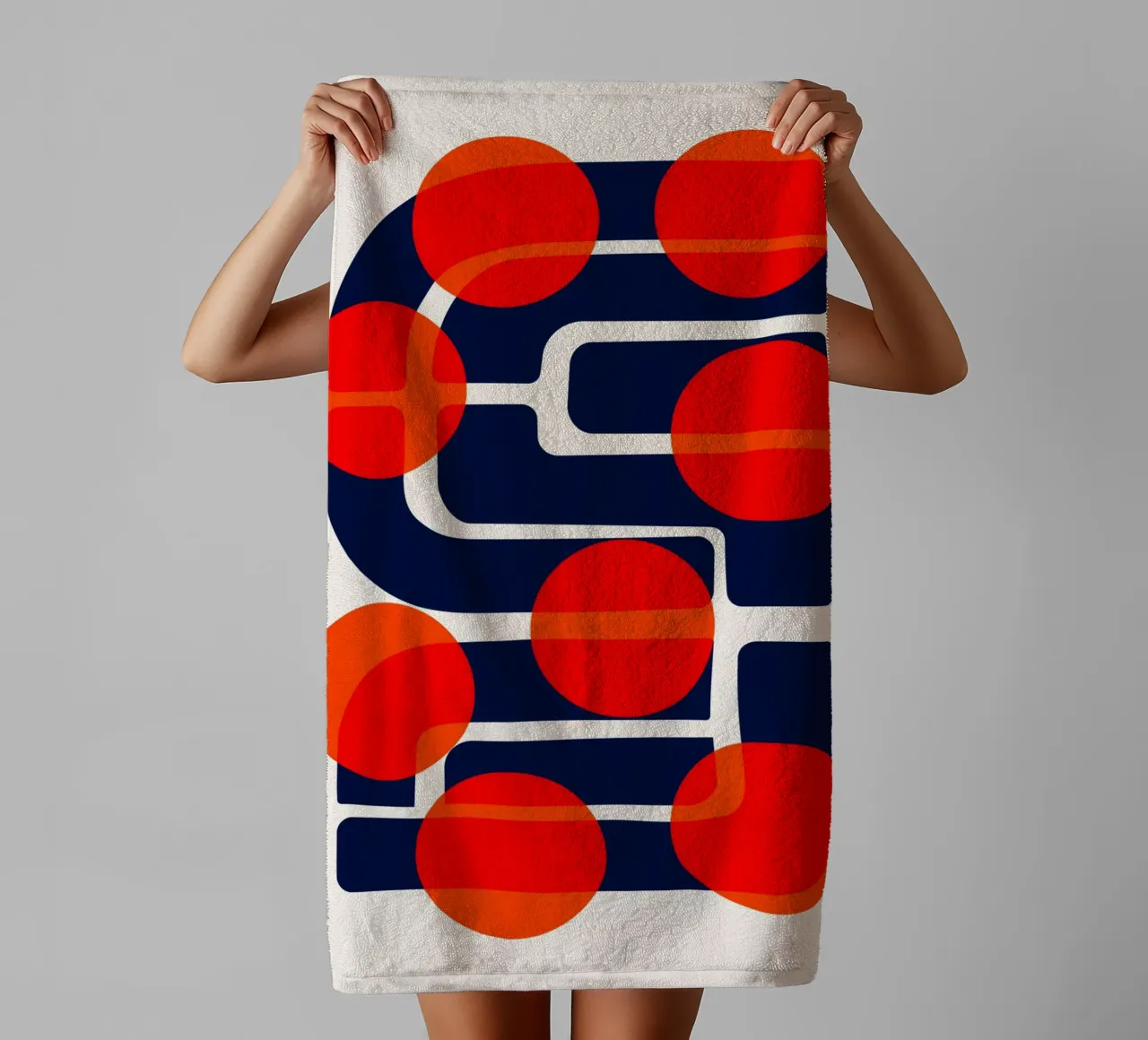 Many Suns Abstract towel by Fox & Velvet