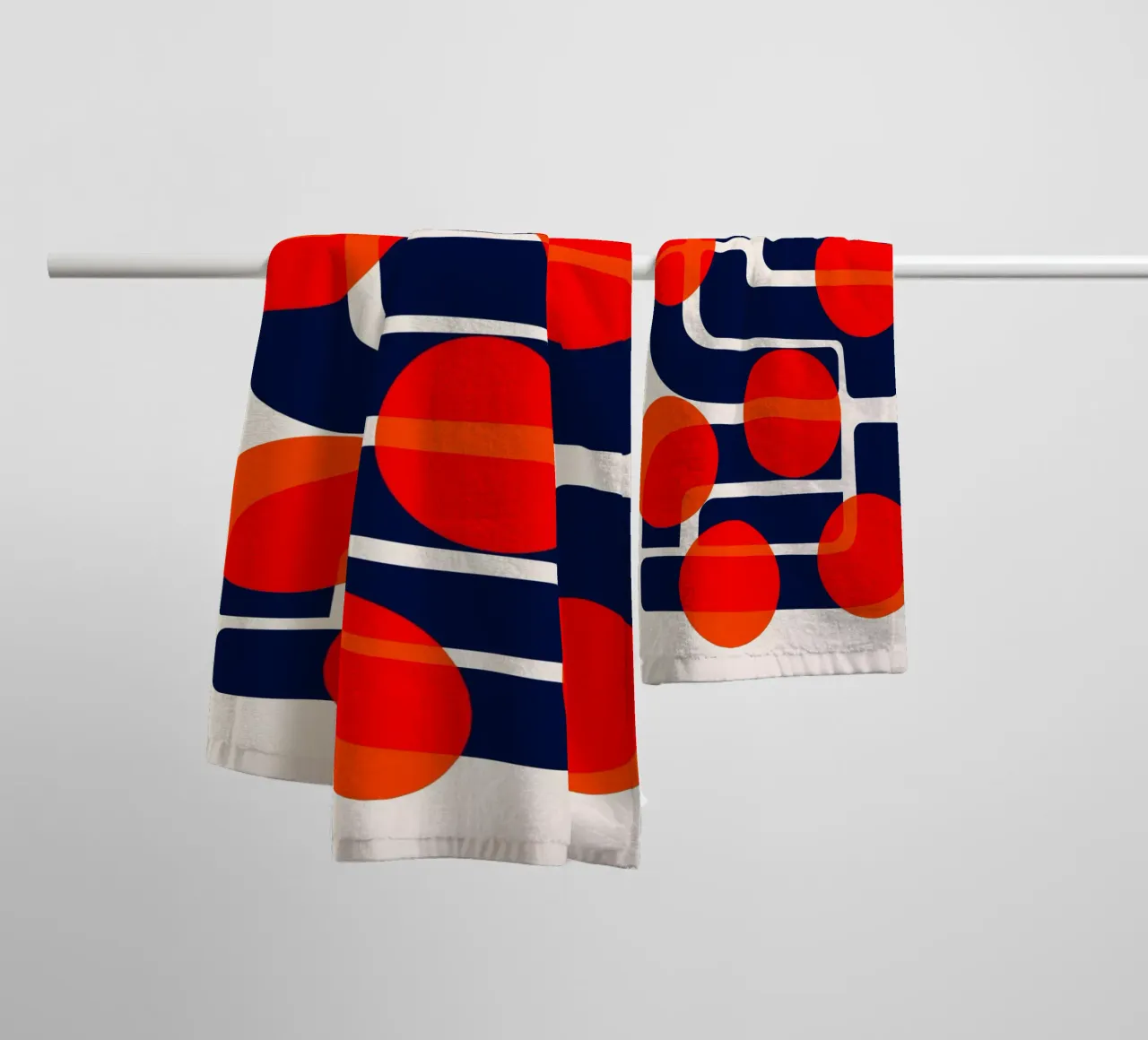 Many Suns Abstract towel by Fox & Velvet