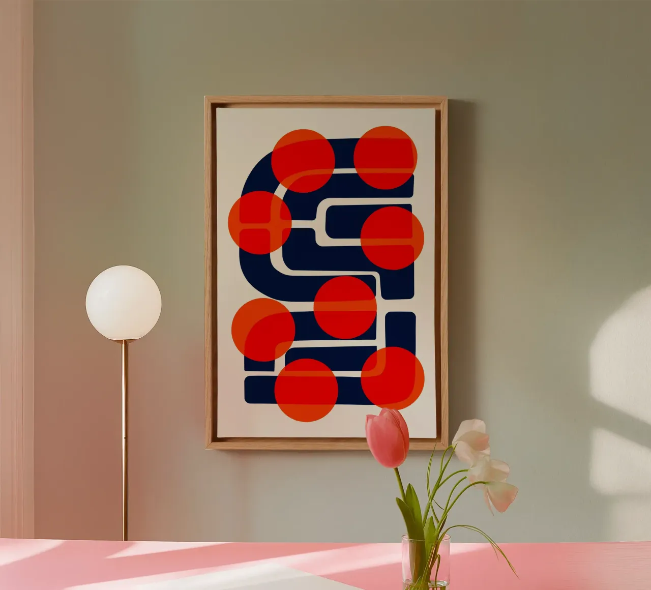 Many Suns Abstract canvas by Fox & Velvet