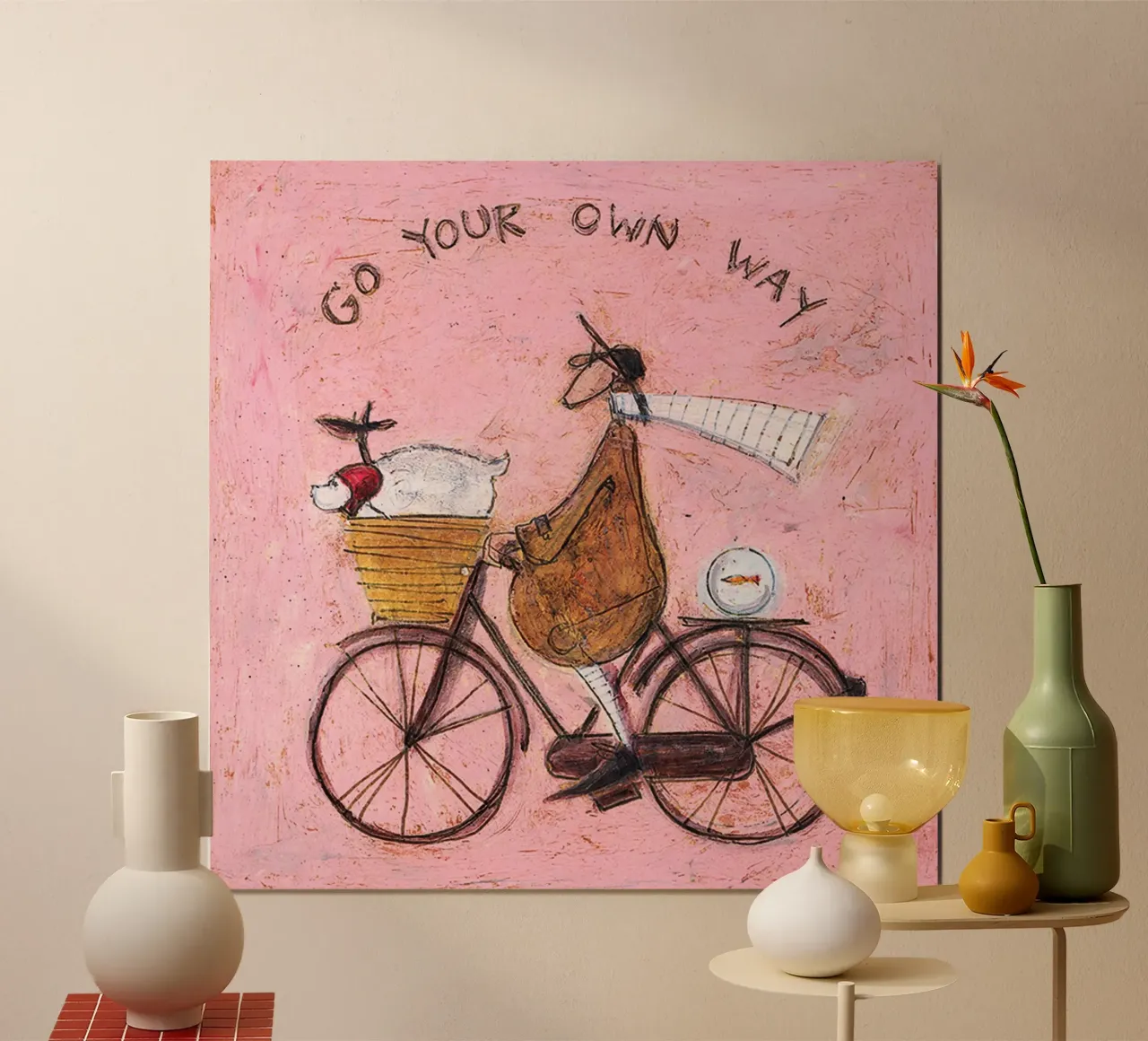 sam toft vai per la tua strada poster con telaio in plastica da Cummings