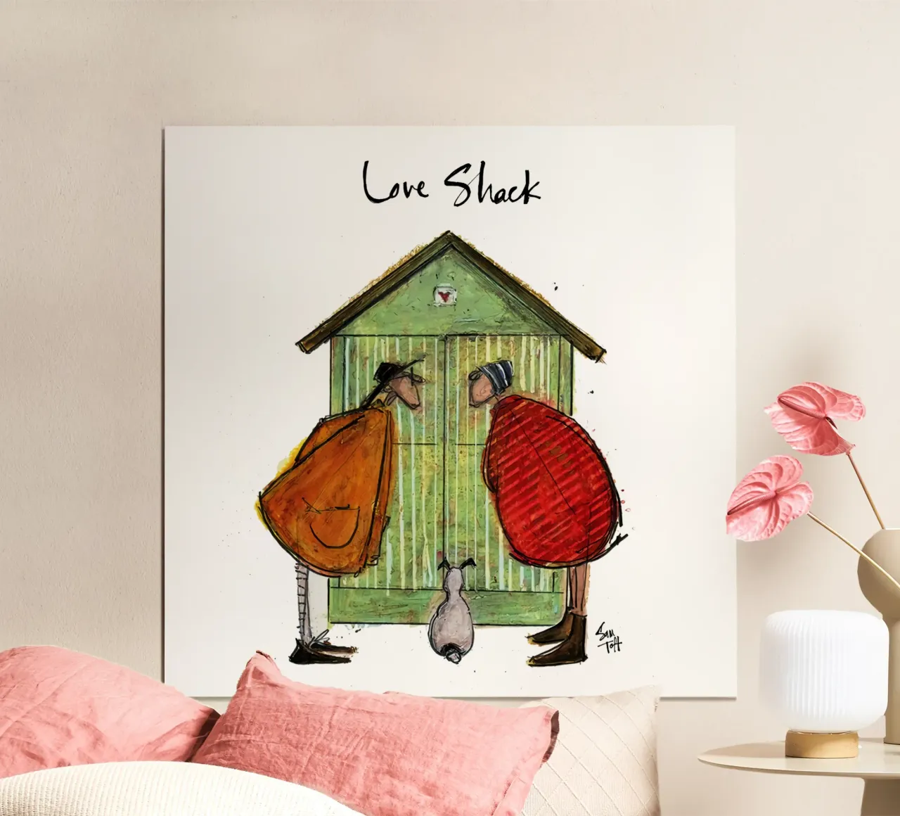 Amore Shack sam toft poster con telaio in alluminio da Cummings