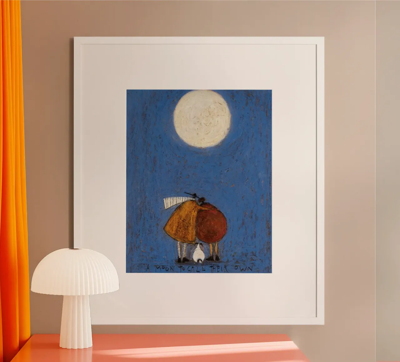 Luna per chiamare il proprio Sam Toft poster con telaio in plastica da Cummings