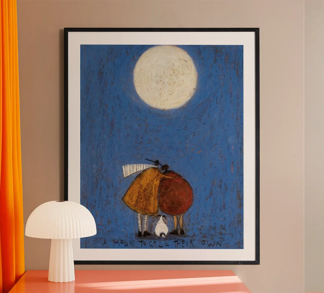 Luna per chiamare il proprio Sam Toft poster con telaio in plastica da Cummings