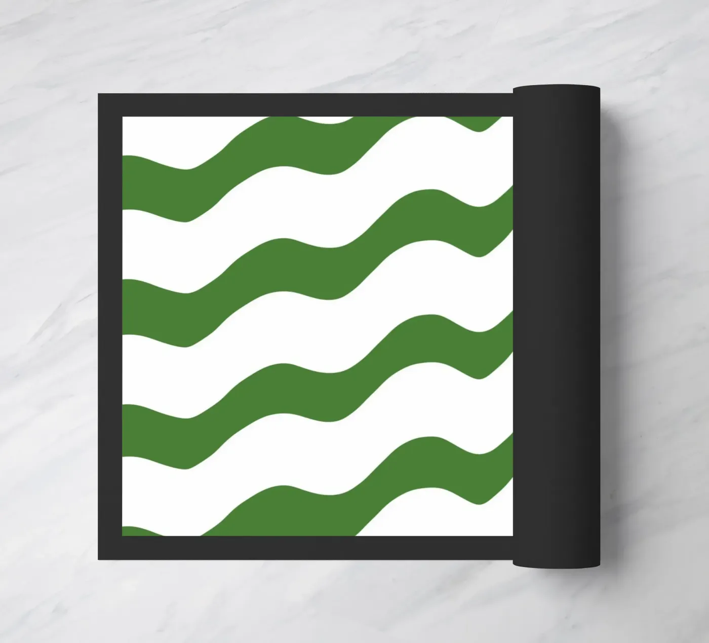 Waves pattern 14 doormat by Little Dean