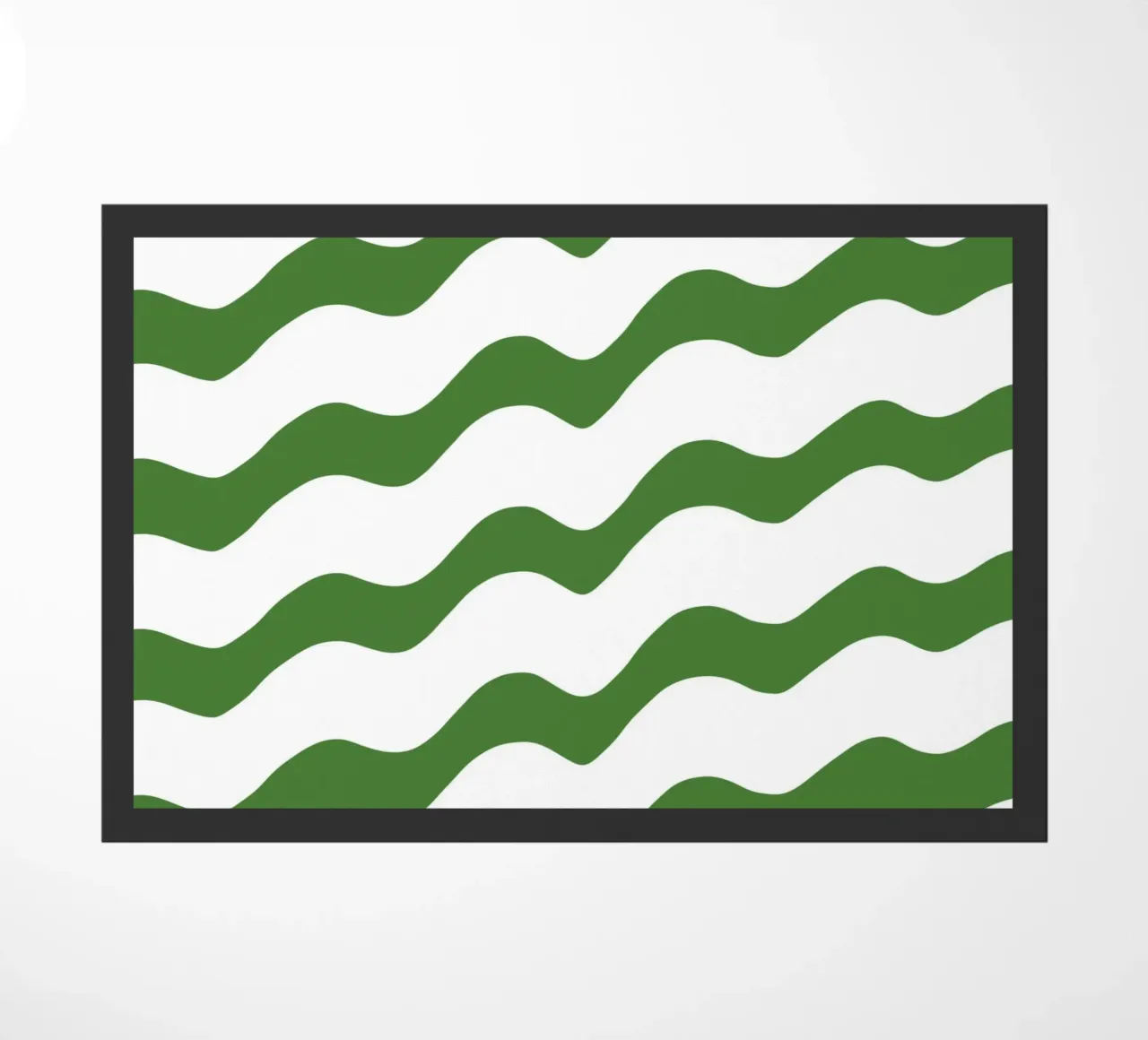 Waves pattern 14 doormat by Little Dean
