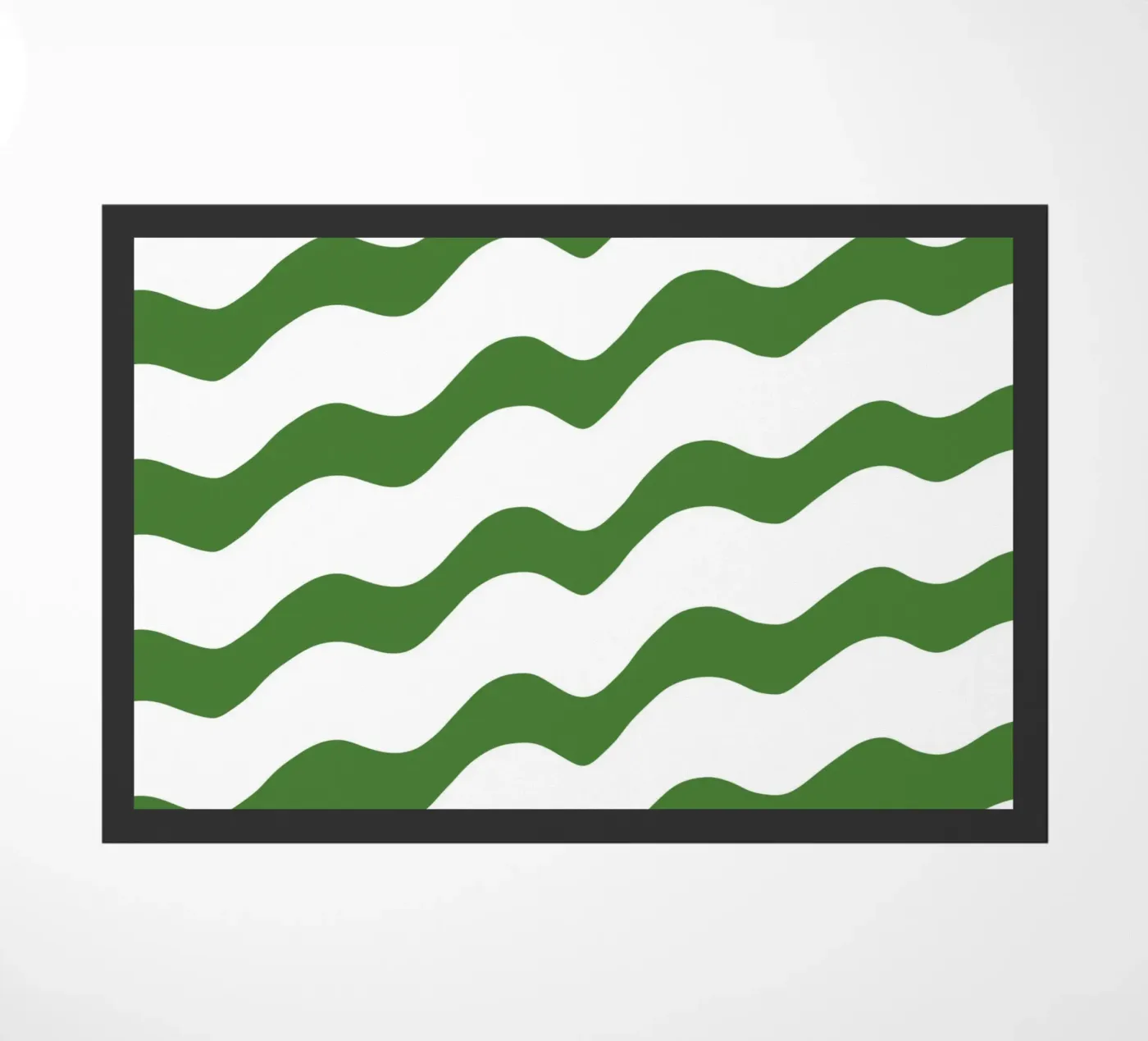 Waves pattern 14 doormat by Little Dean