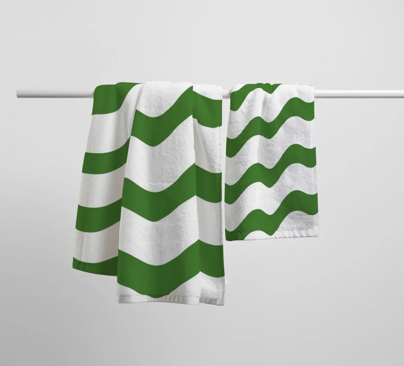 Waves pattern 14 towel by Little Dean