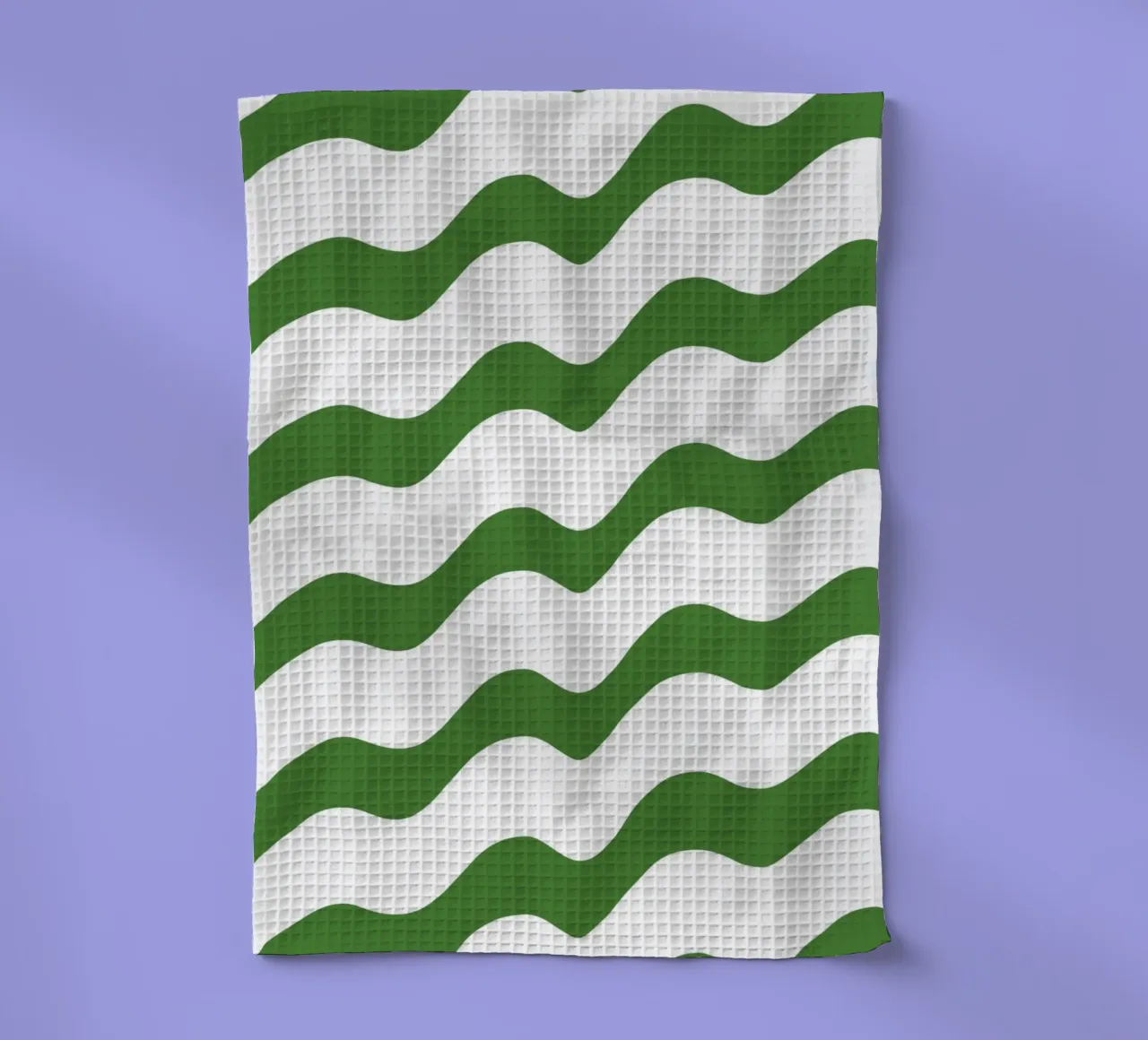 Waves pattern 14 tea towel by Little Dean