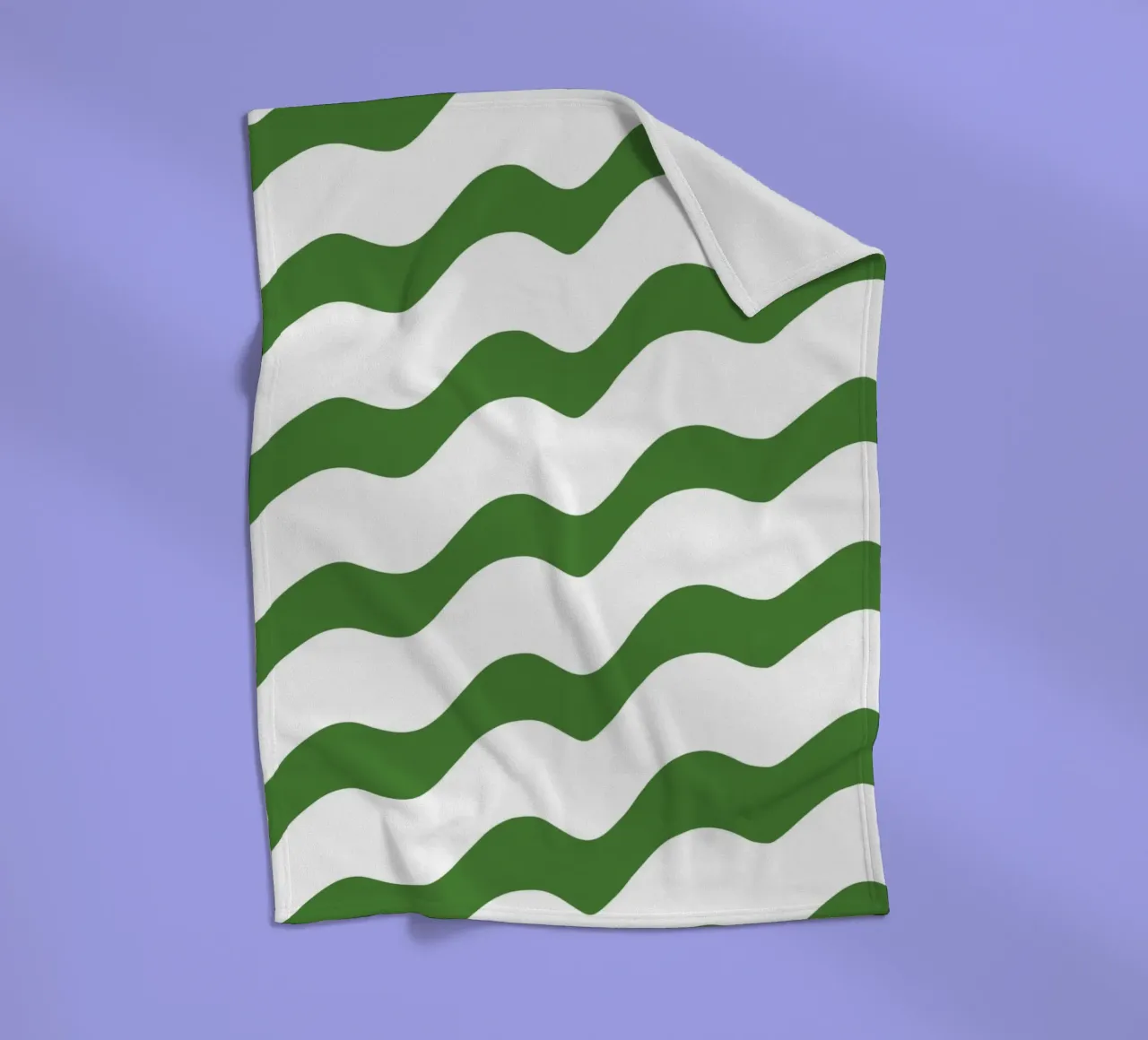 Waves pattern 14 fleece blanket by Little Dean