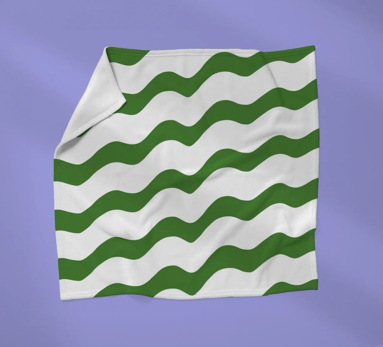 Waves pattern 14 fleece blanket by Little Dean