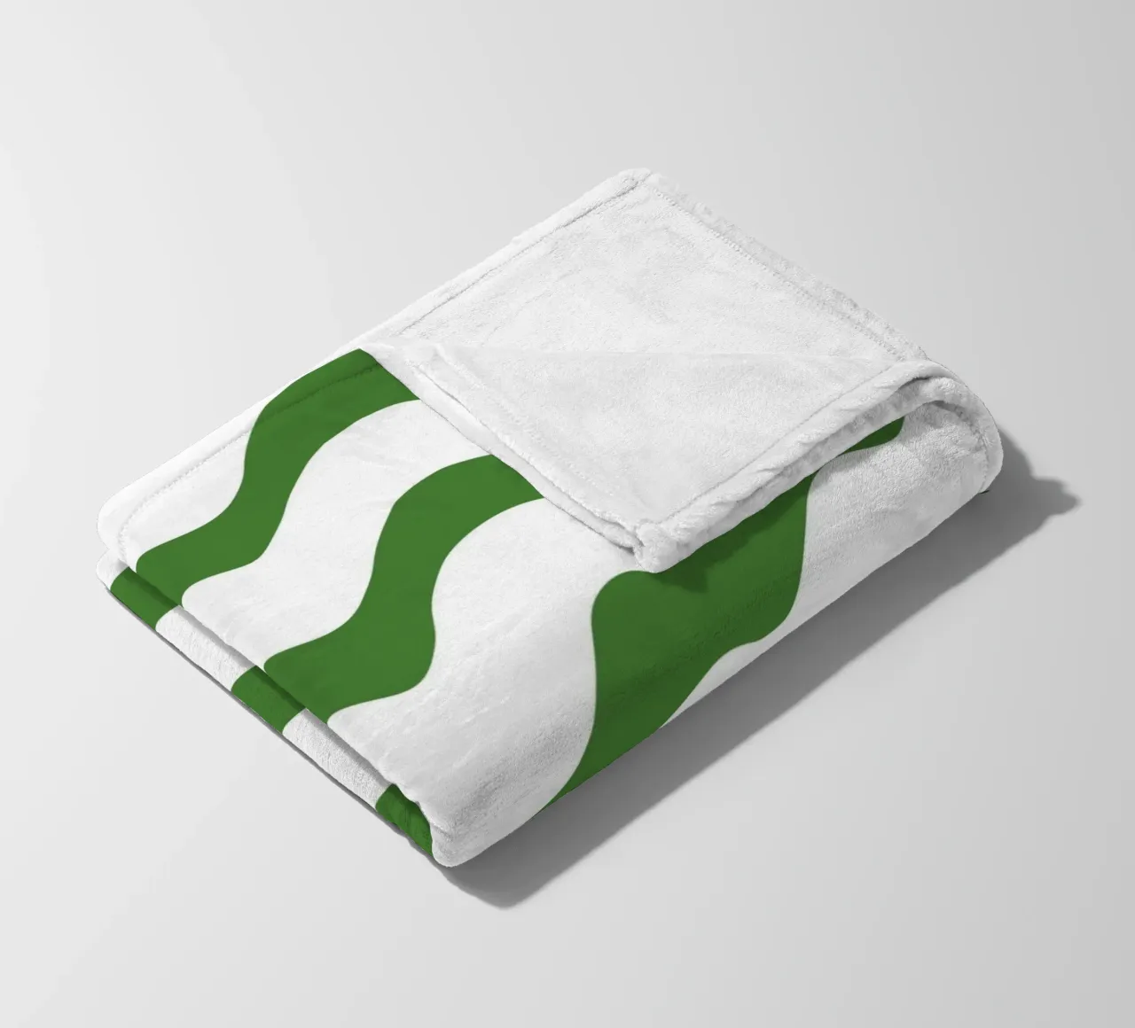 Waves pattern 14 fleece blanket by Little Dean