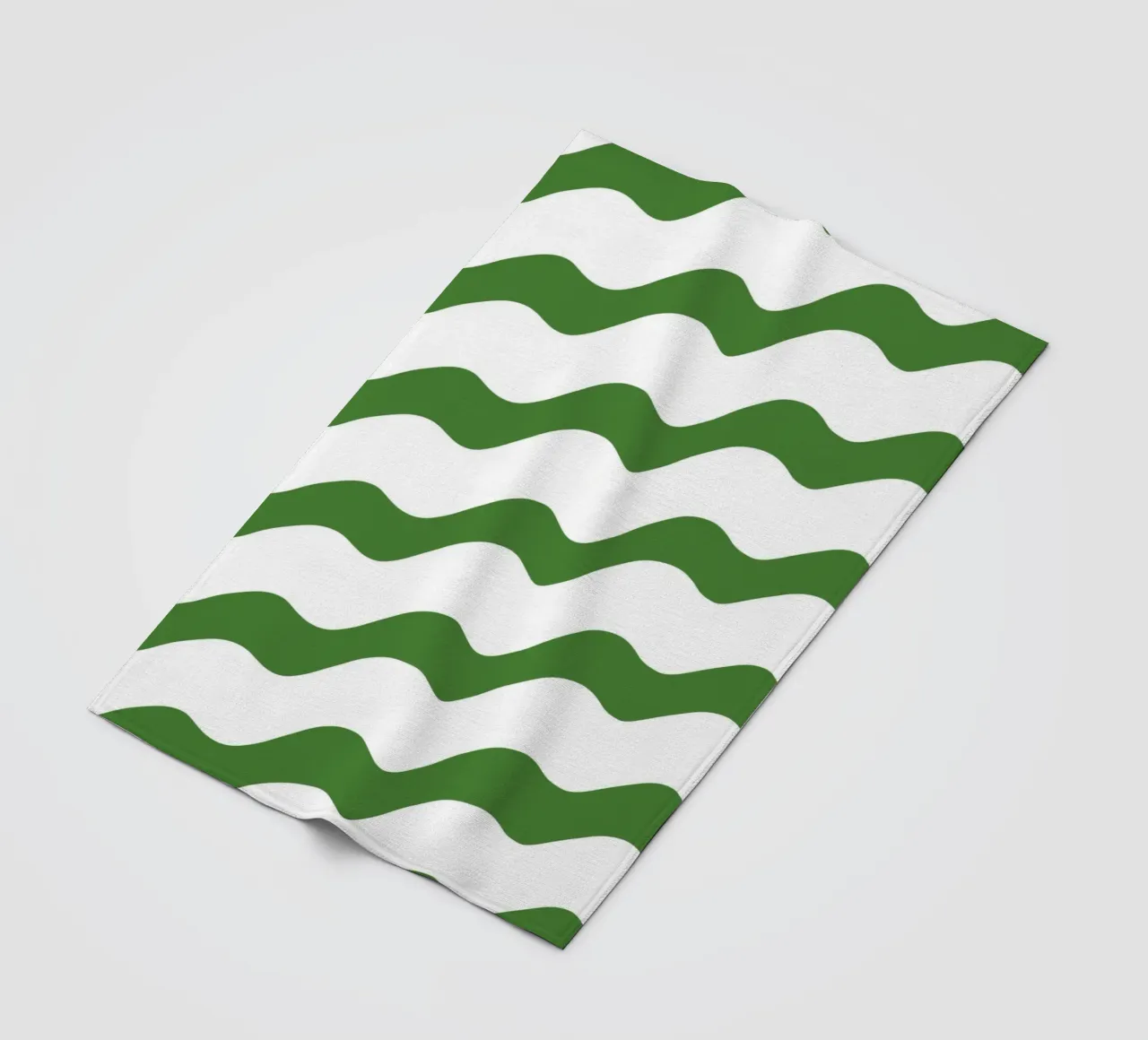 Waves pattern 14 fleece blanket by Little Dean