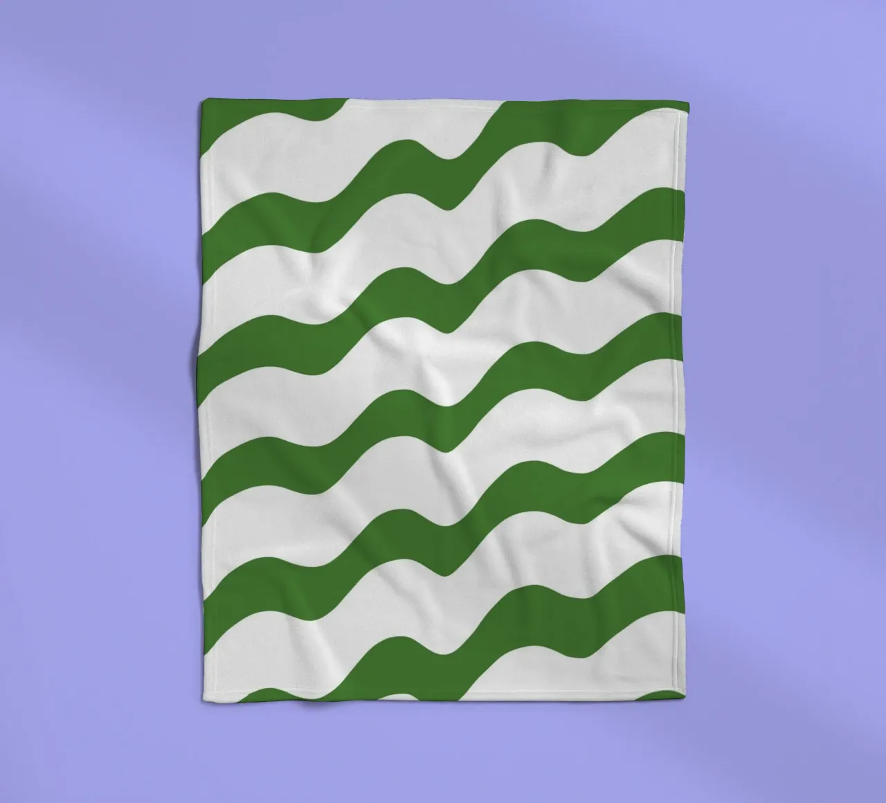 Waves pattern 14 fleece blanket by Little Dean