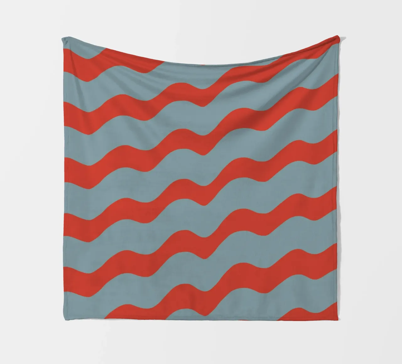 Waves pattern 15 fleece blanket by Little Dean