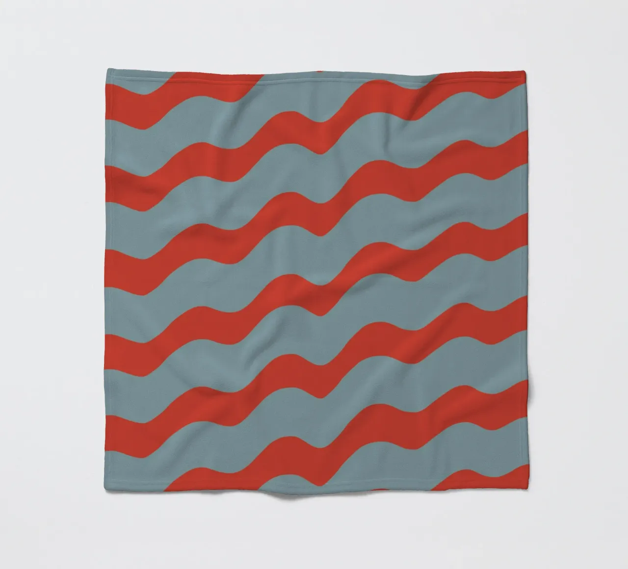 Waves pattern 15 fleece blanket by Little Dean