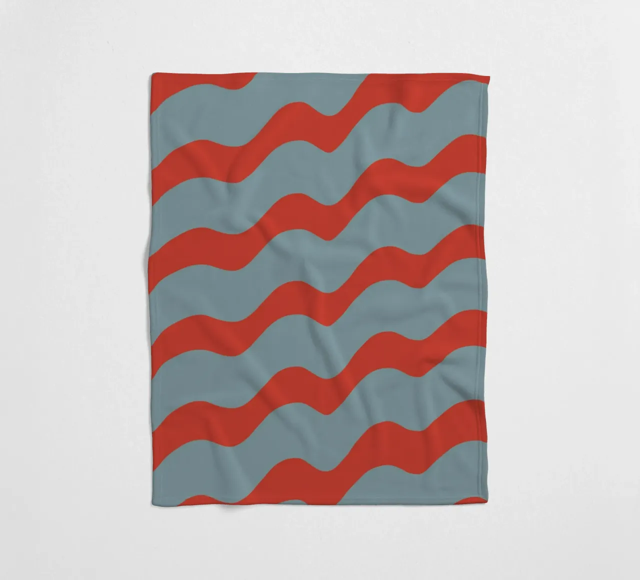 Waves pattern 15 fleece blanket by Little Dean
