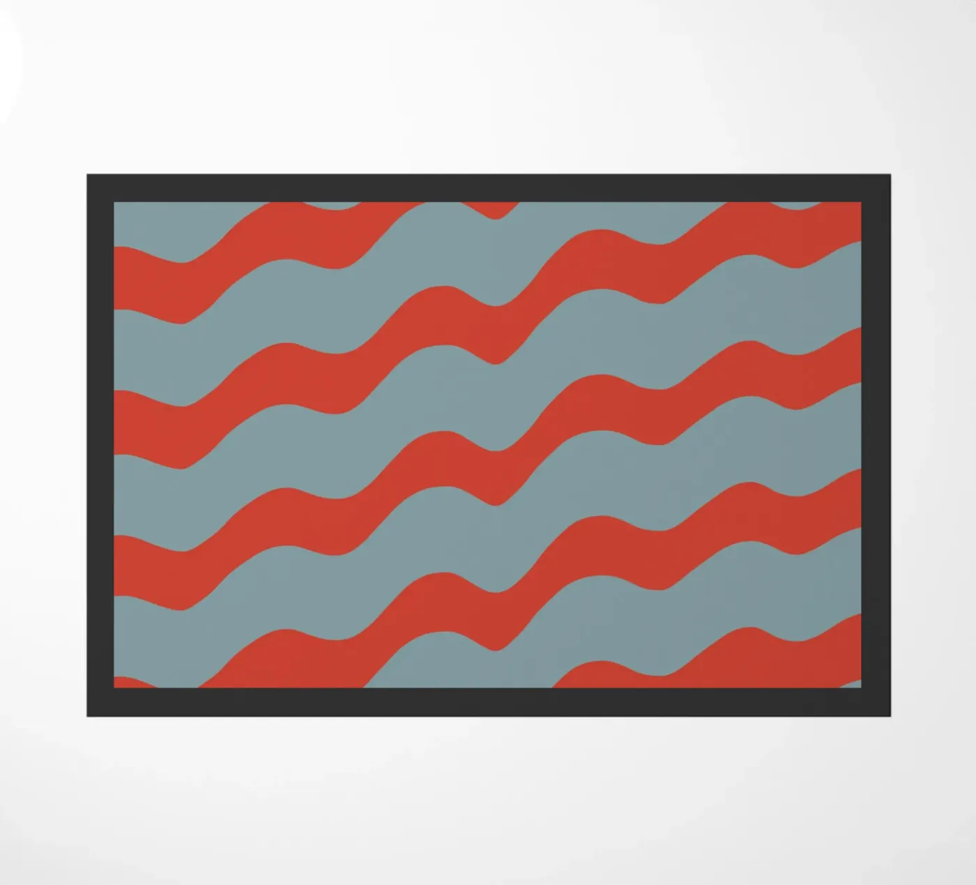 Waves pattern 15 Fußmatte von Little Dean