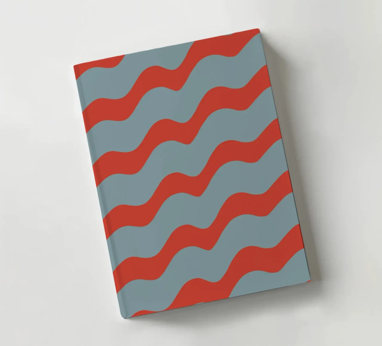 Waves pattern 15 notebook by Little Dean