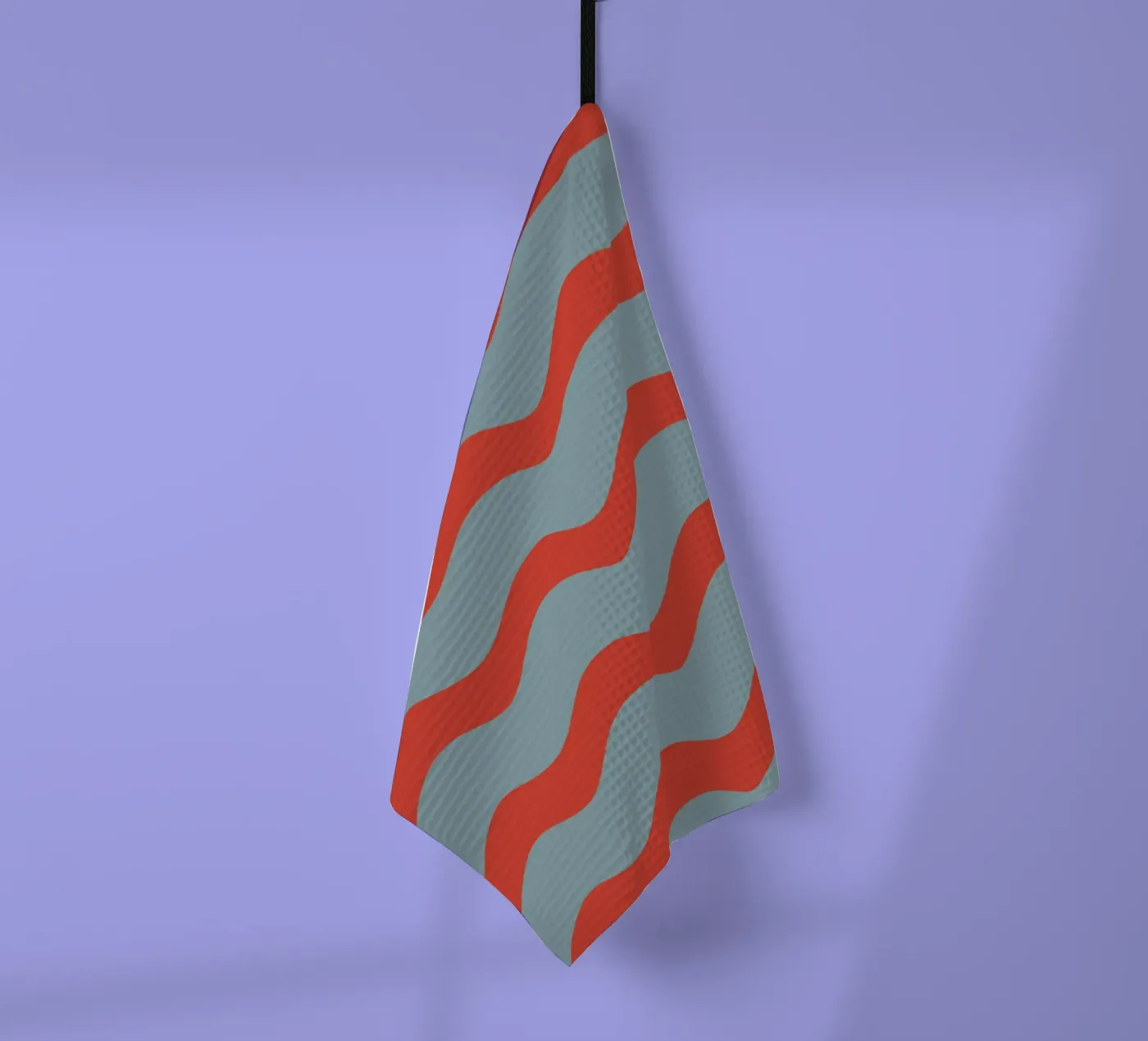 Waves pattern 15 Geschirrtuch von Little Dean