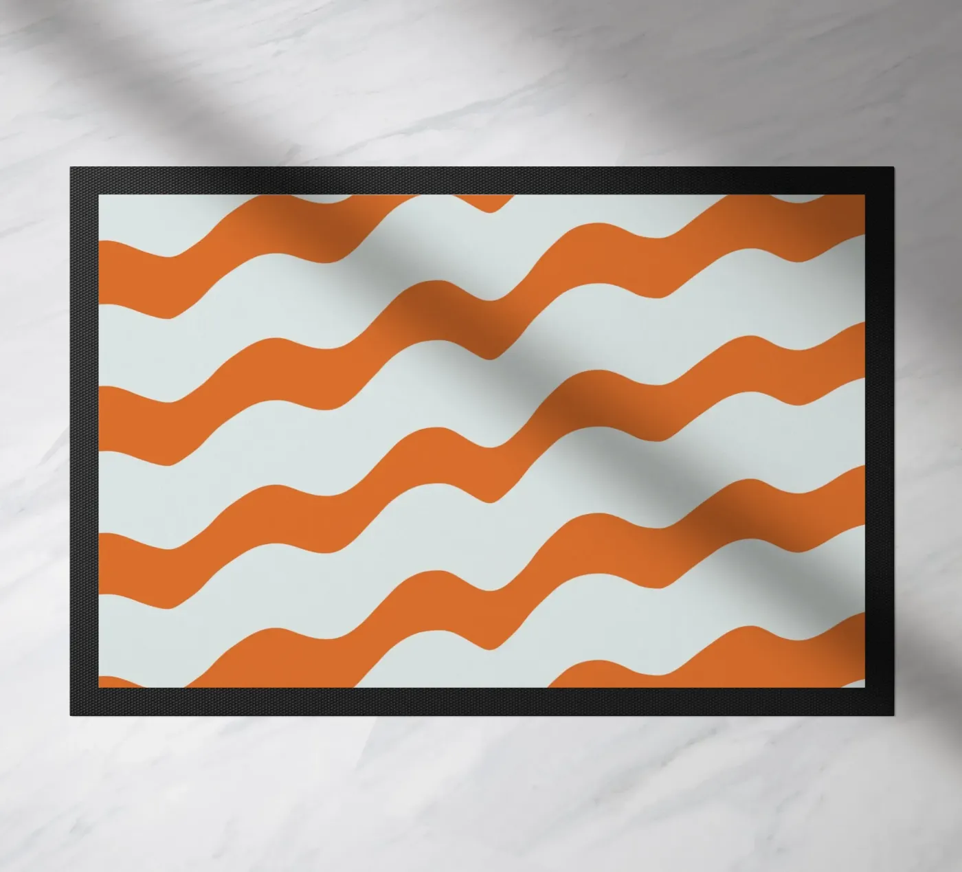 Waves pattern 16 doormat by Little Dean