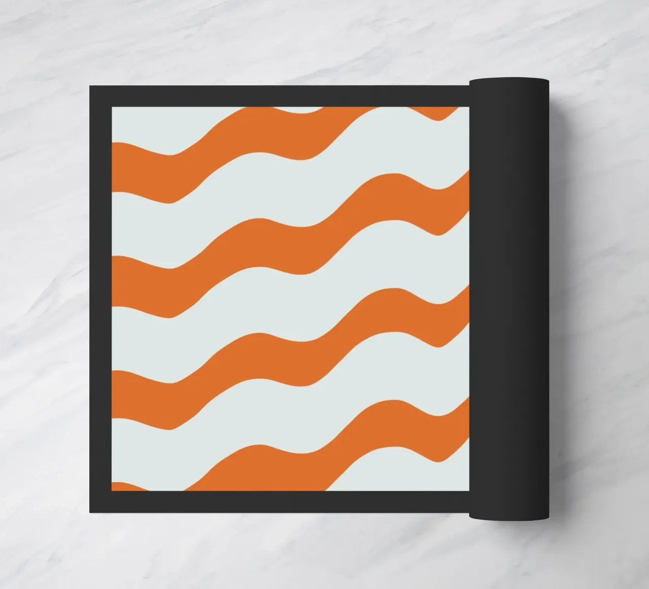 Waves pattern 16 doormat by Little Dean