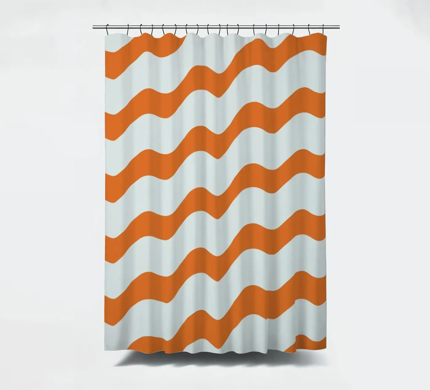 Wellenmuster 16 Duschvorhang von Little Dean