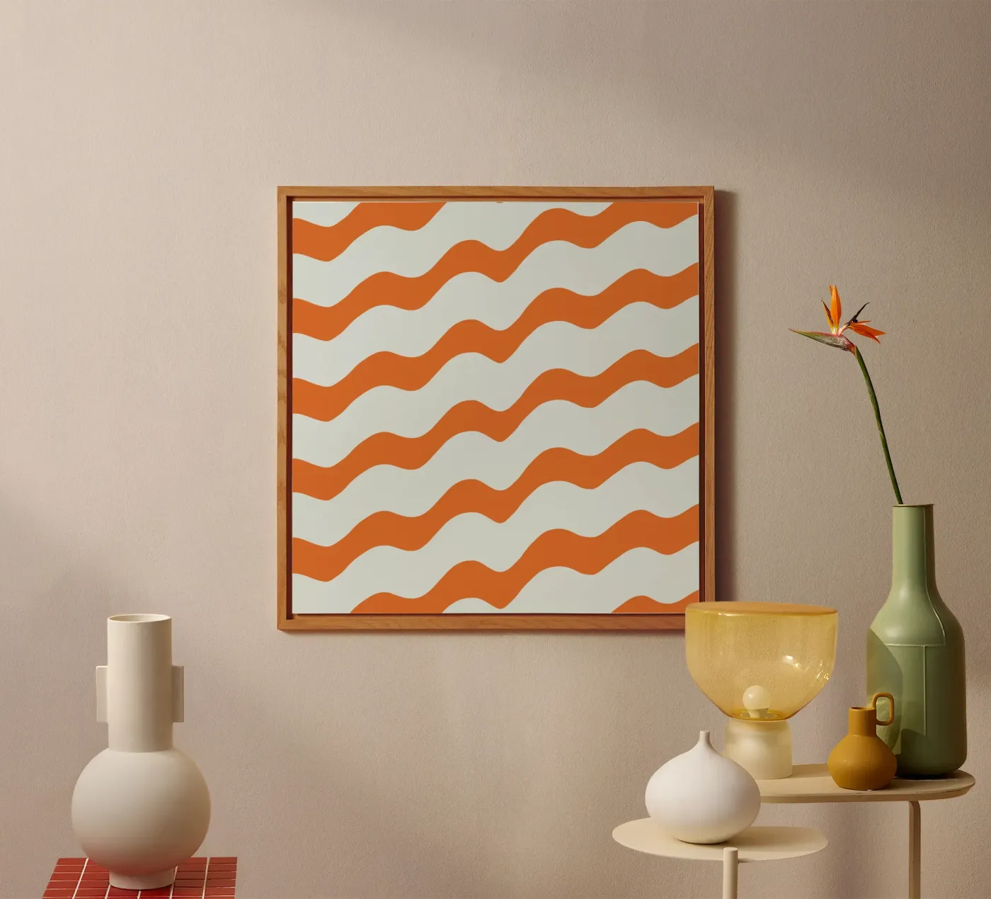 Golven patroon 16 aluminium-dibond van Little Dean