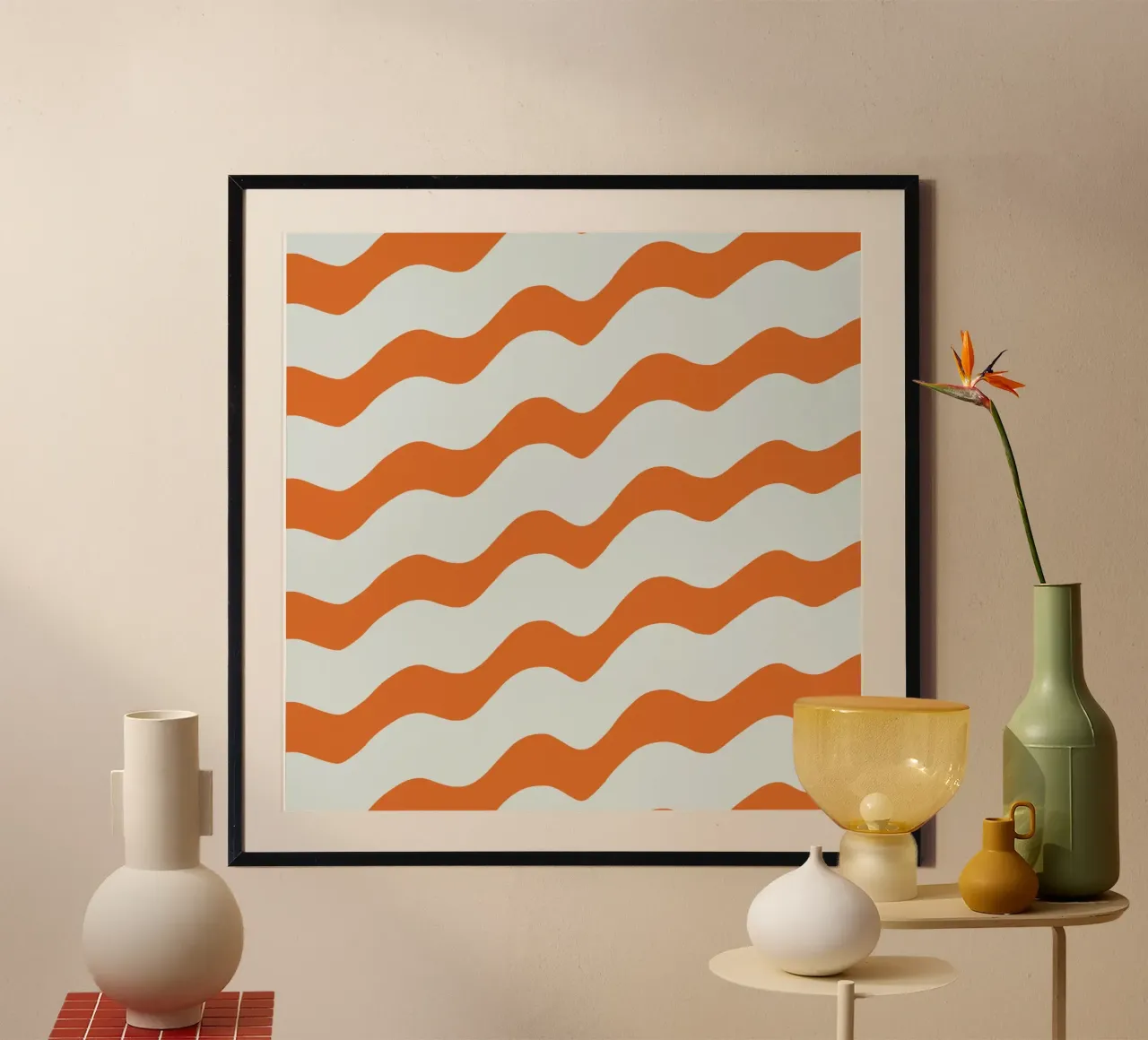 Waves pattern 16 poster by Little Dean
