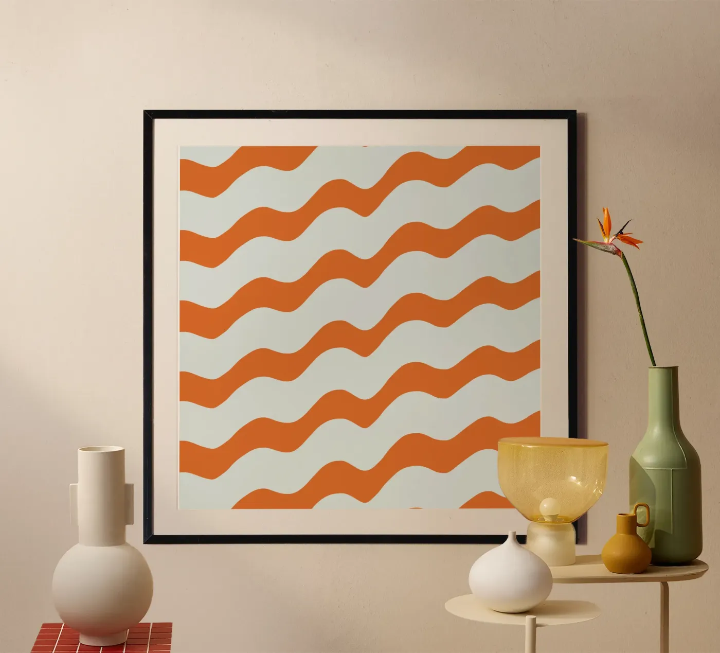 Waves pattern 16 Poster von Little Dean