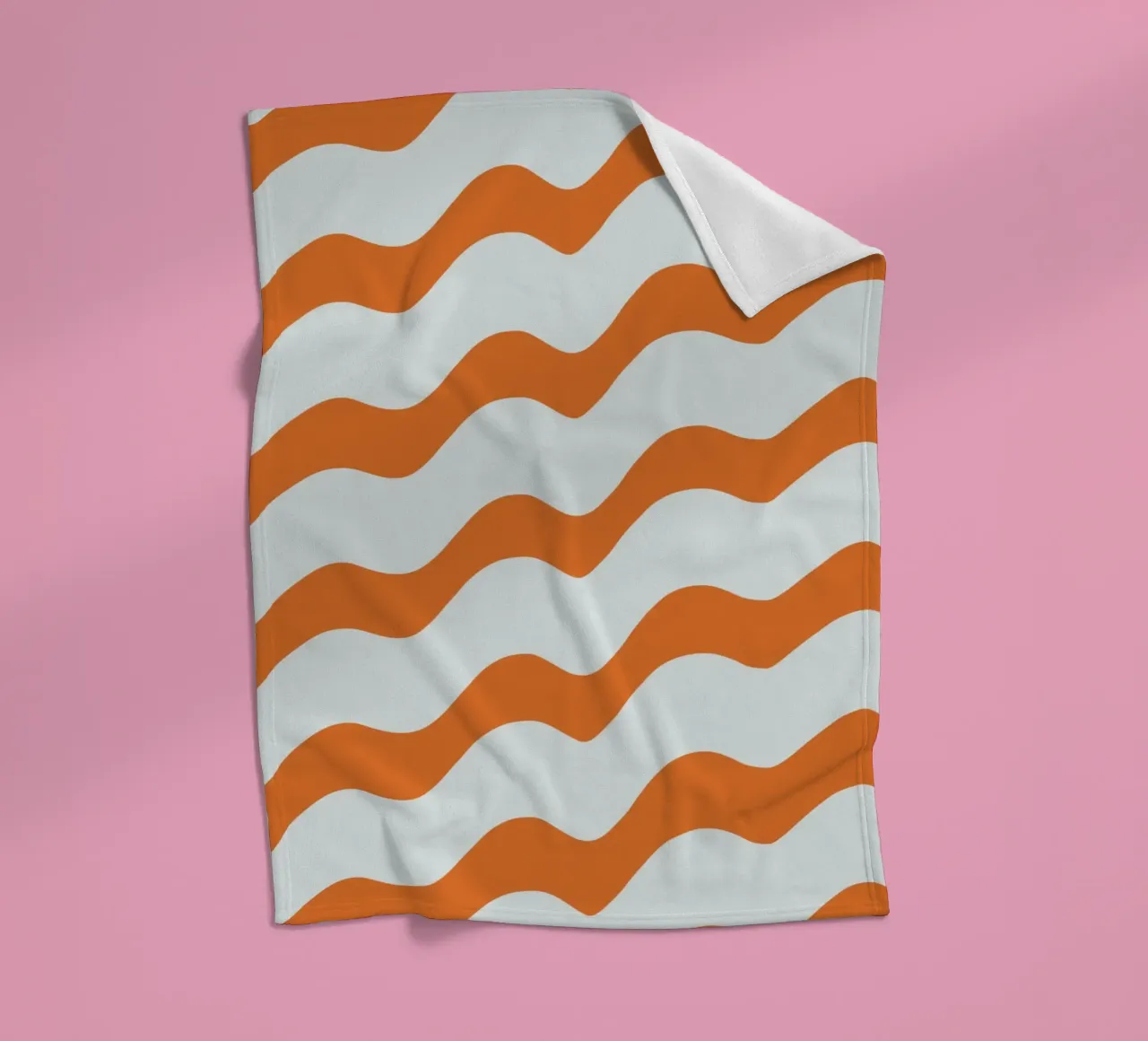 Waves pattern 16 fleece blanket by Little Dean