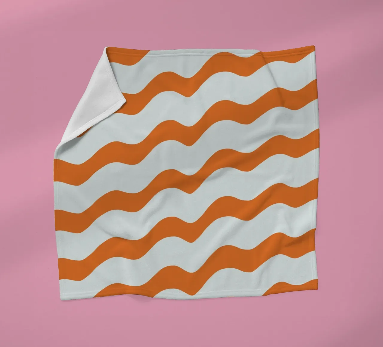 Waves pattern 16 fleece blanket by Little Dean