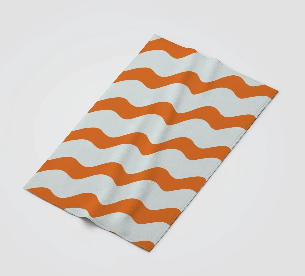 Waves pattern 16 fleece blanket by Little Dean