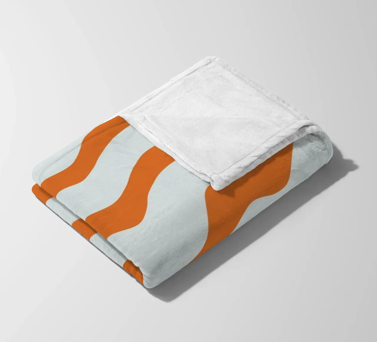 Waves pattern 16 fleece blanket by Little Dean