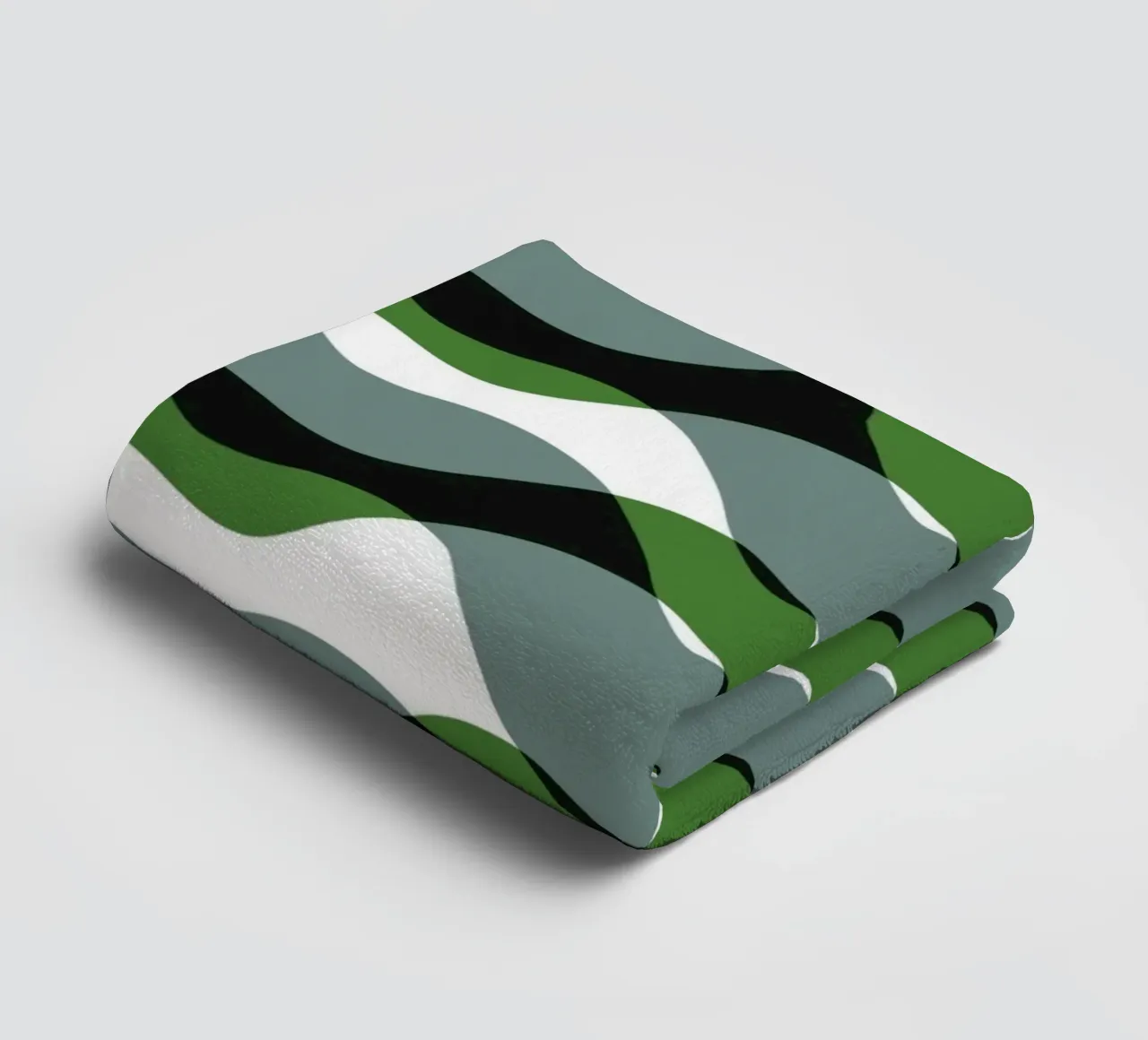 Waves pattern 20 towel by Little Dean