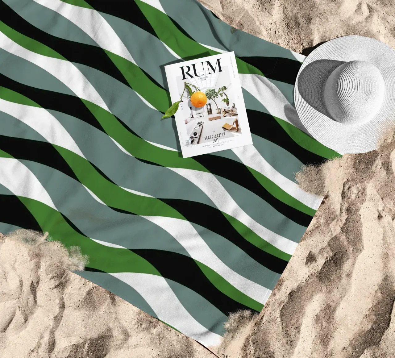 Schema delle onde 20 telo mare da Little Dean