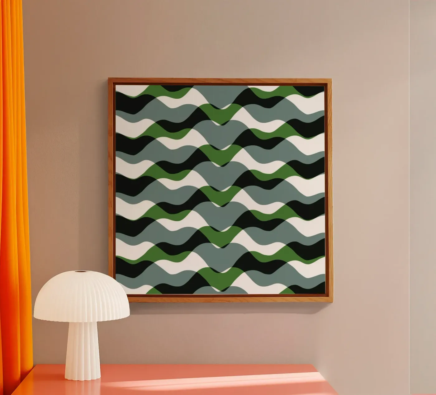 Wellenmuster 20 Acryl-Glas von Little Dean