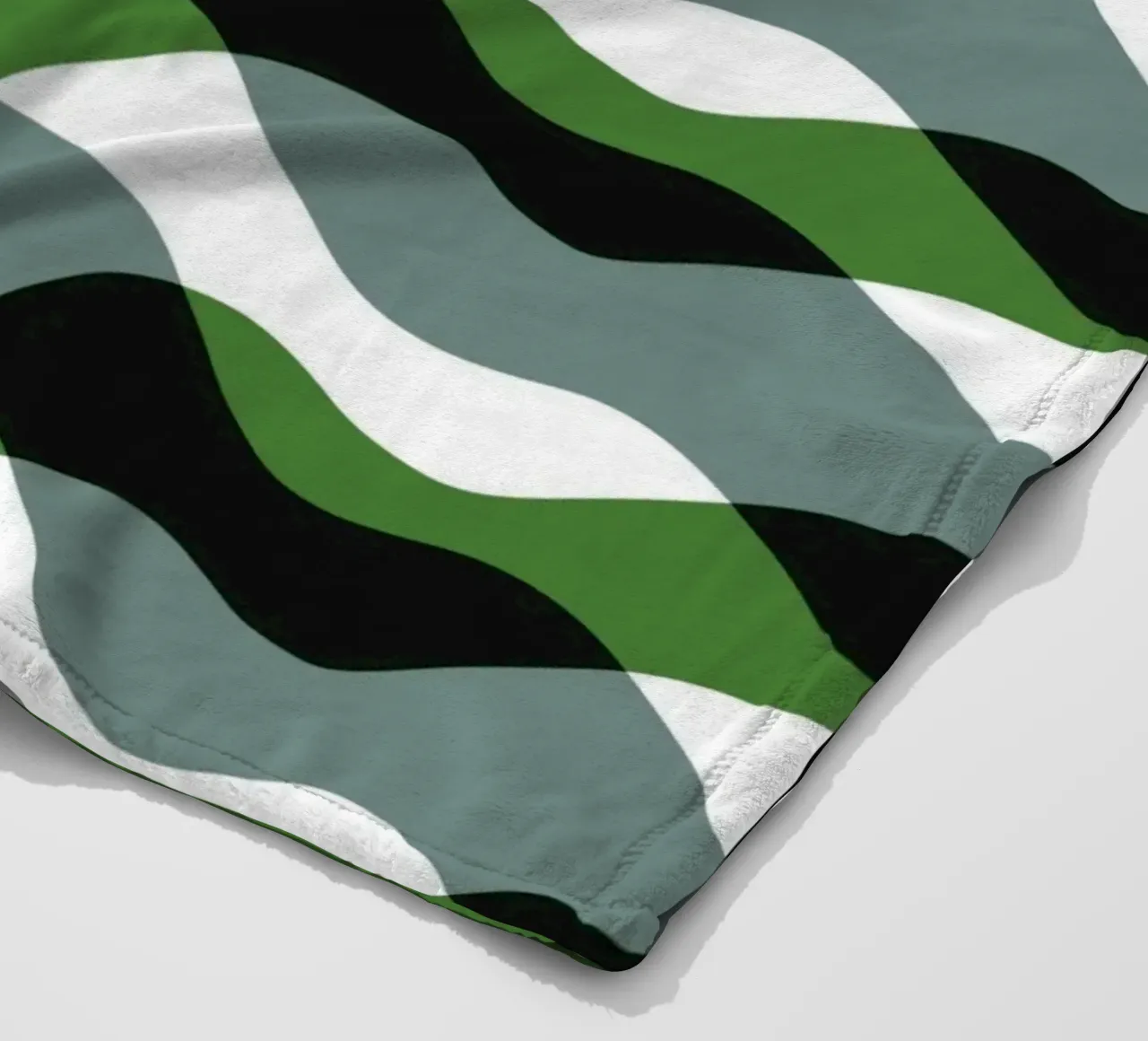 Waves pattern 20 fleece blanket by Little Dean