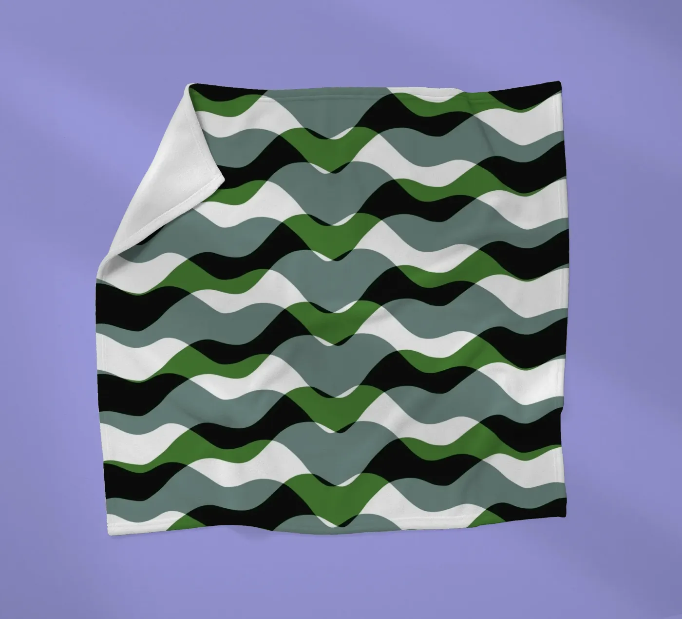 Waves pattern 20 plaid polaire de Little Dean