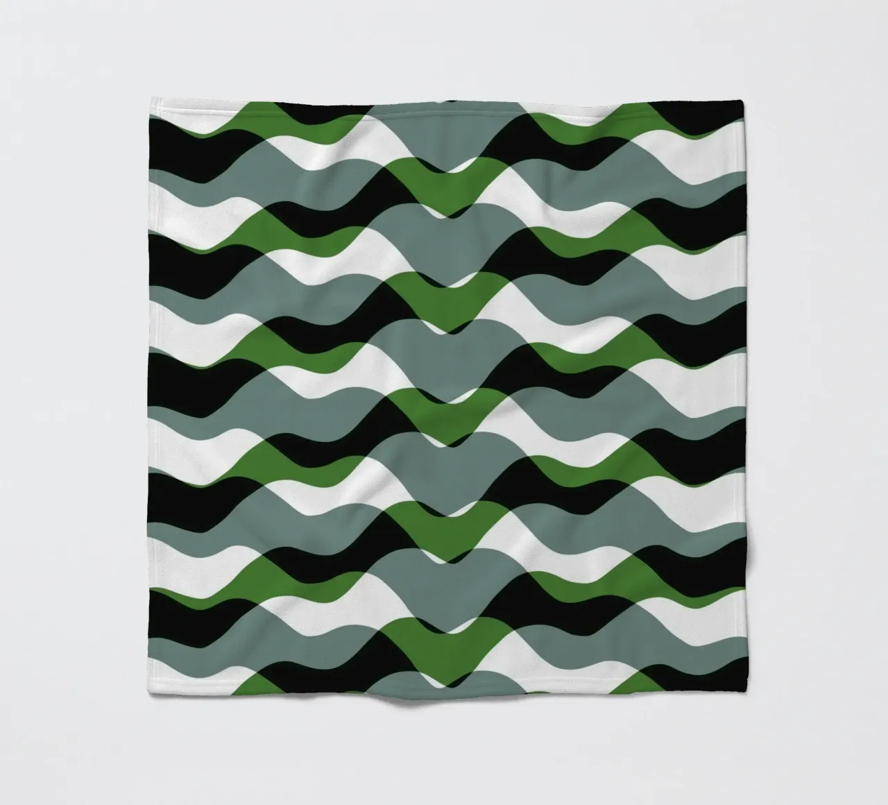 Waves pattern 20 fleece blanket by Little Dean